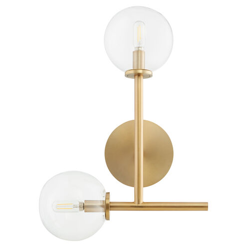 Rovi 2 Light 20 inch Aged Brass Wall Sconce Wall Light