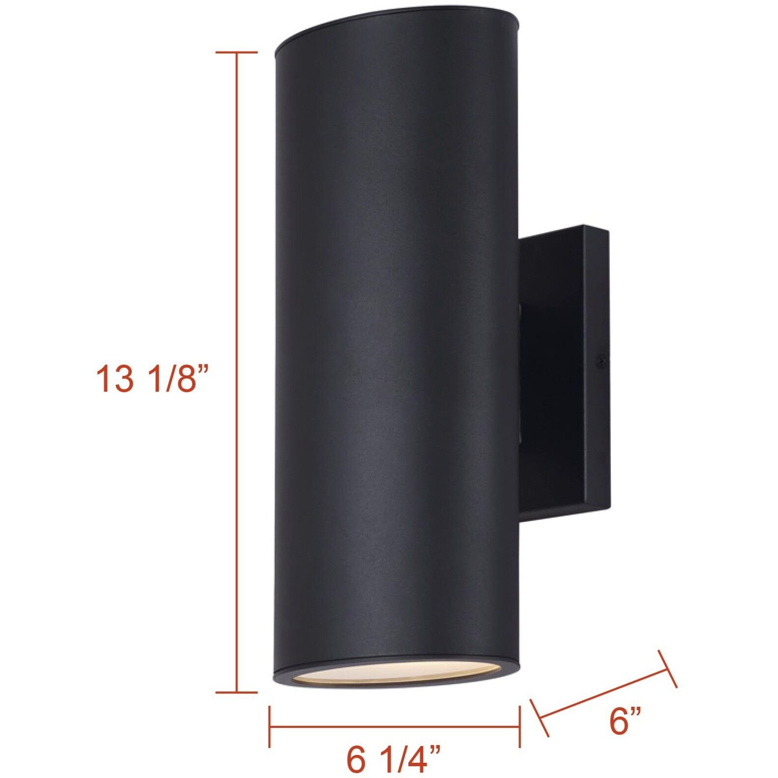 Owynn 2 Light 13.13 inch Black Outdoor Wall Lantern