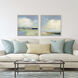 Waterside Blue and Green and Pink and White Framed Art