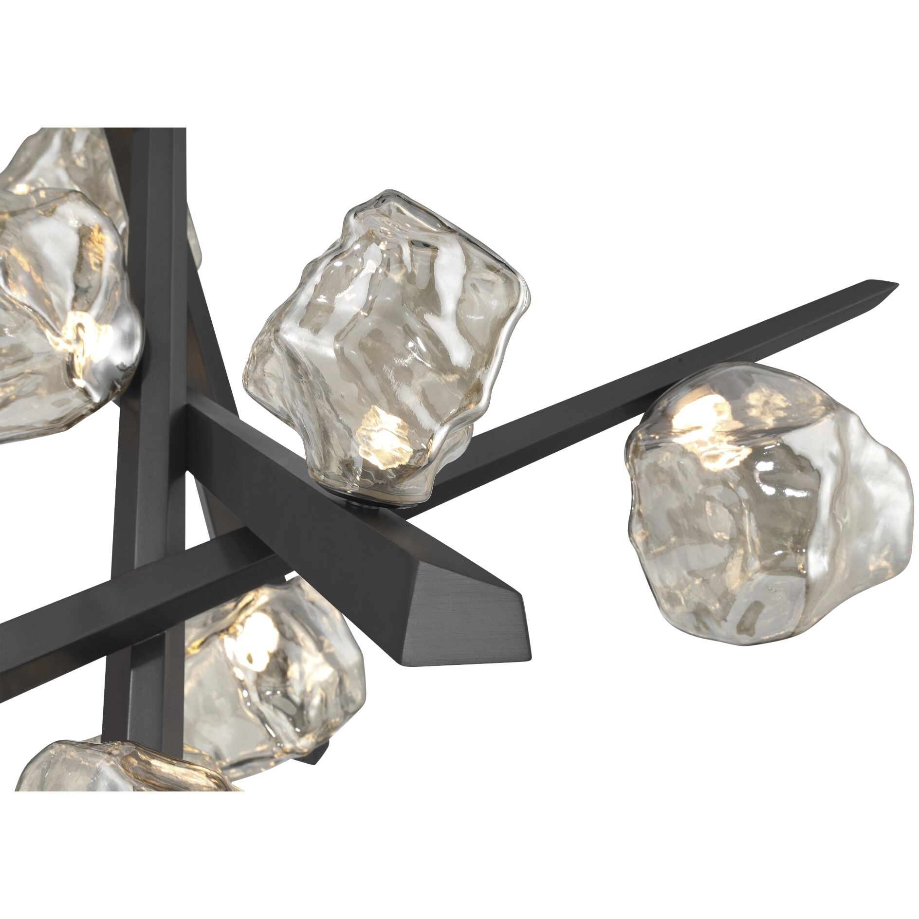 Thorah 10 Light 36 inch Graphite Chandelier Ceiling Light
