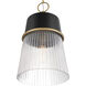 Stamford 1 Light 13 inch Legacy Brass and Dark Matte Black Pendant Ceiling Light