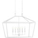 Denison 6 Light 40 inch Gesso White Chandelier Ceiling Light