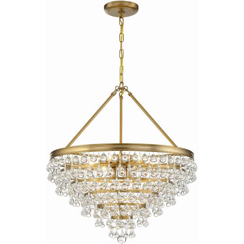 Calypso 8 Light 25 inch Vibrant Gold Chandelier Ceiling Light