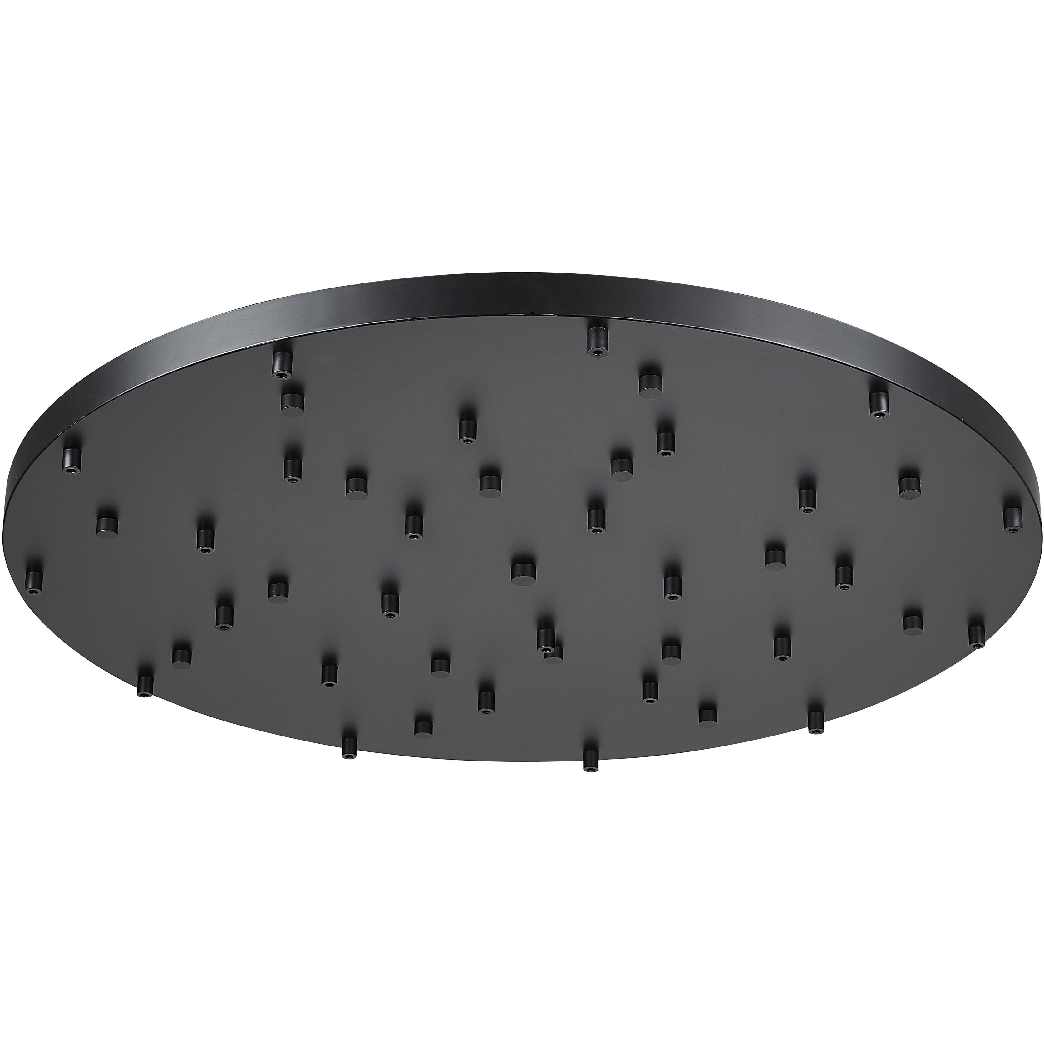 Multi Point Canopy Matte Black Ceiling Plate