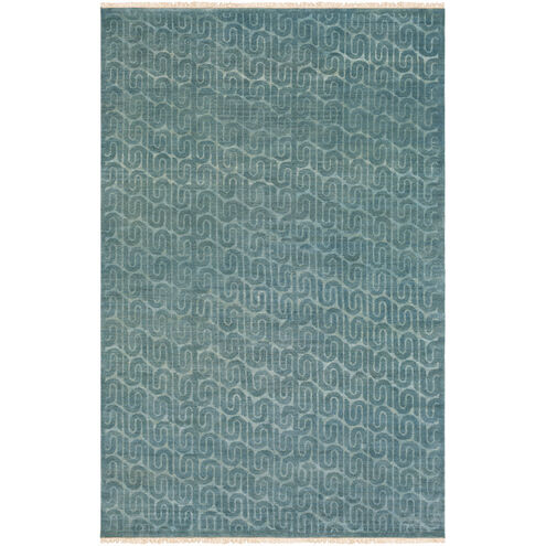 Stanton 36 X 24 inch Blue and Blue Area Rug, Wool