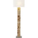 Cahill 63 inch 9 watt Natural Burl with Polished Nickel Floor Lamp Portable Light