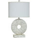 Cameron 27 inch 100.00 watt Weathered White Table Lamp Portable Light