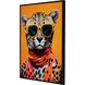 Animals Collection Flat Black Floater Frame Canvas