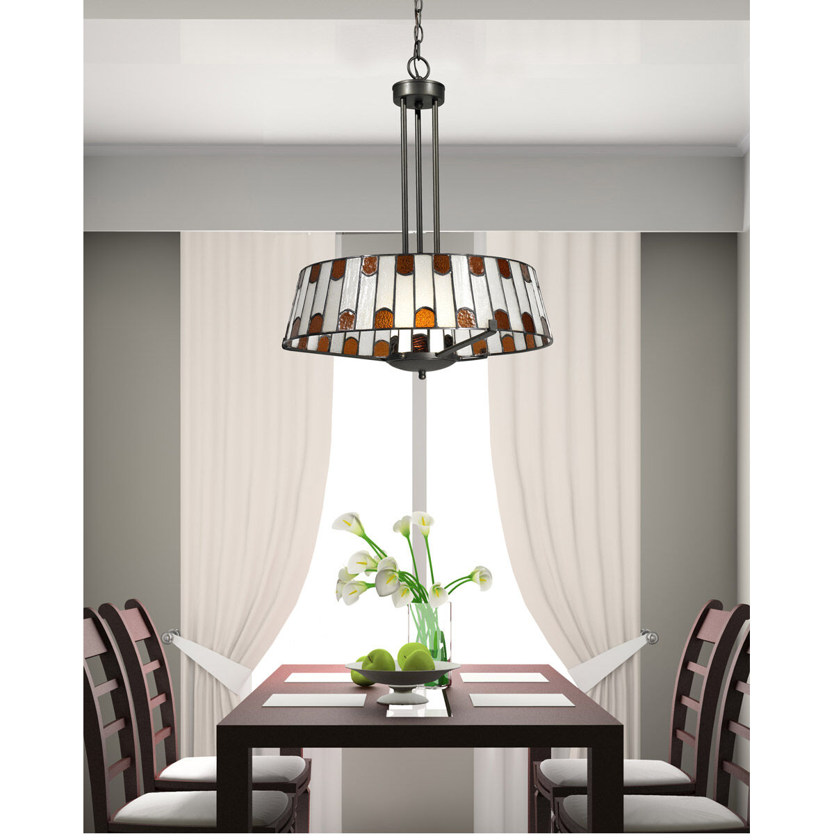 Springdale 1 Light 19 inch Dark Bronze Pendant Ceiling Light