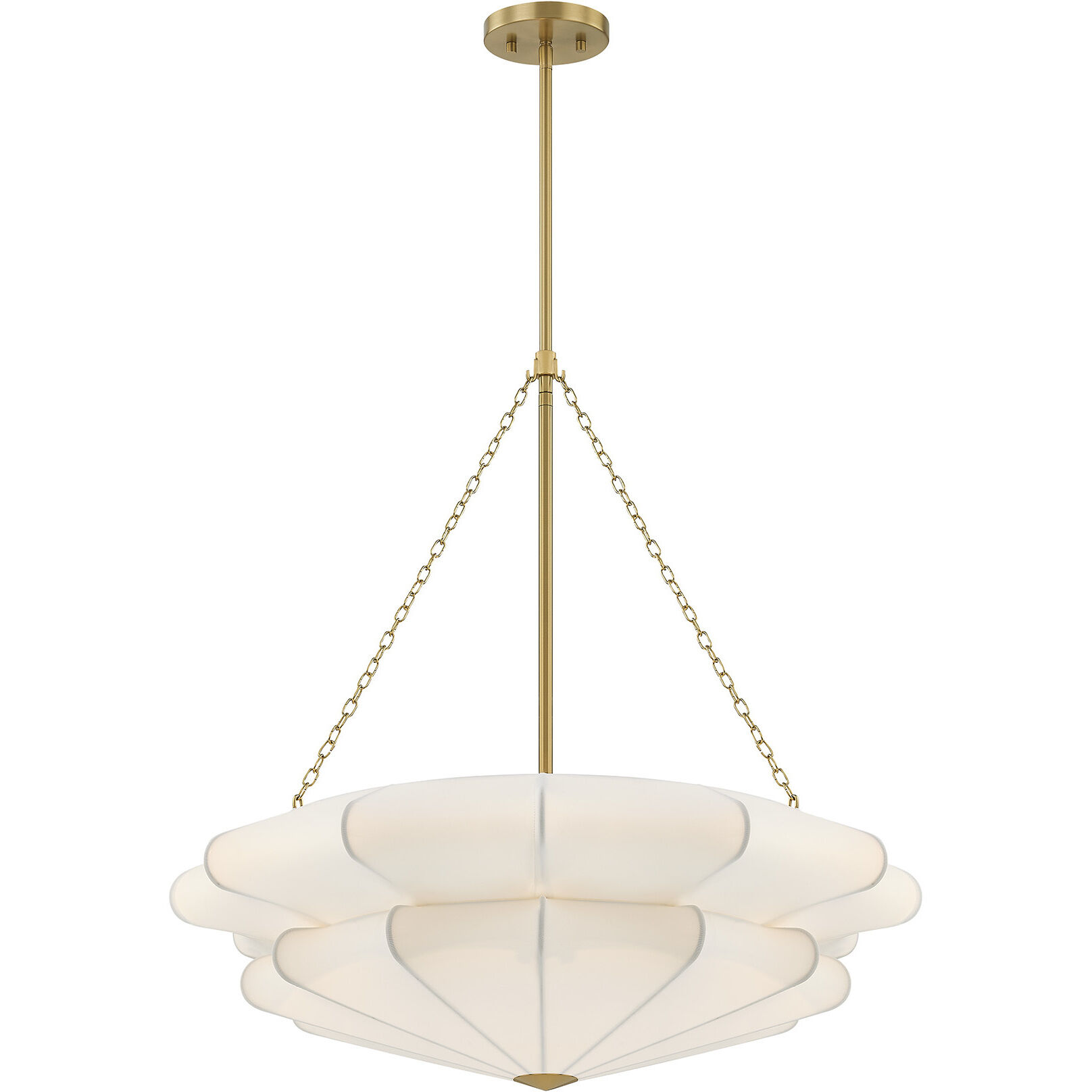 Coppell 3 Light 28 inch Warm Brass Pendant Ceiling Light