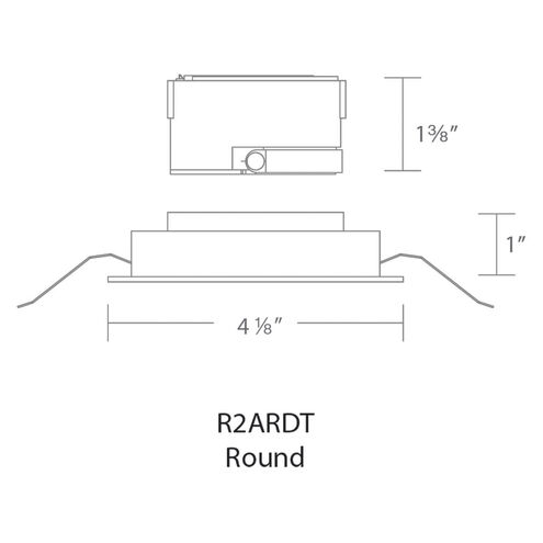 Aether Brushed Nickel Recessed Downlight in 85, 3500K