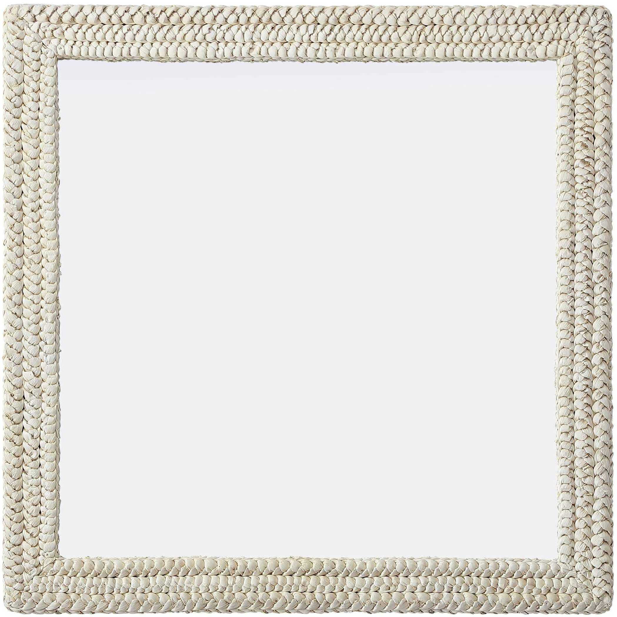 Marlowe 40 X 40 inch Linen White Mirror