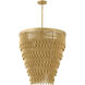 Lisa McDennon Bijou 10 Light 32 inch Deluxe Gold Chandelier Ceiling Light
