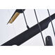 Canada 10 Light 34 inch Matte Black Chandelier Ceiling Light
