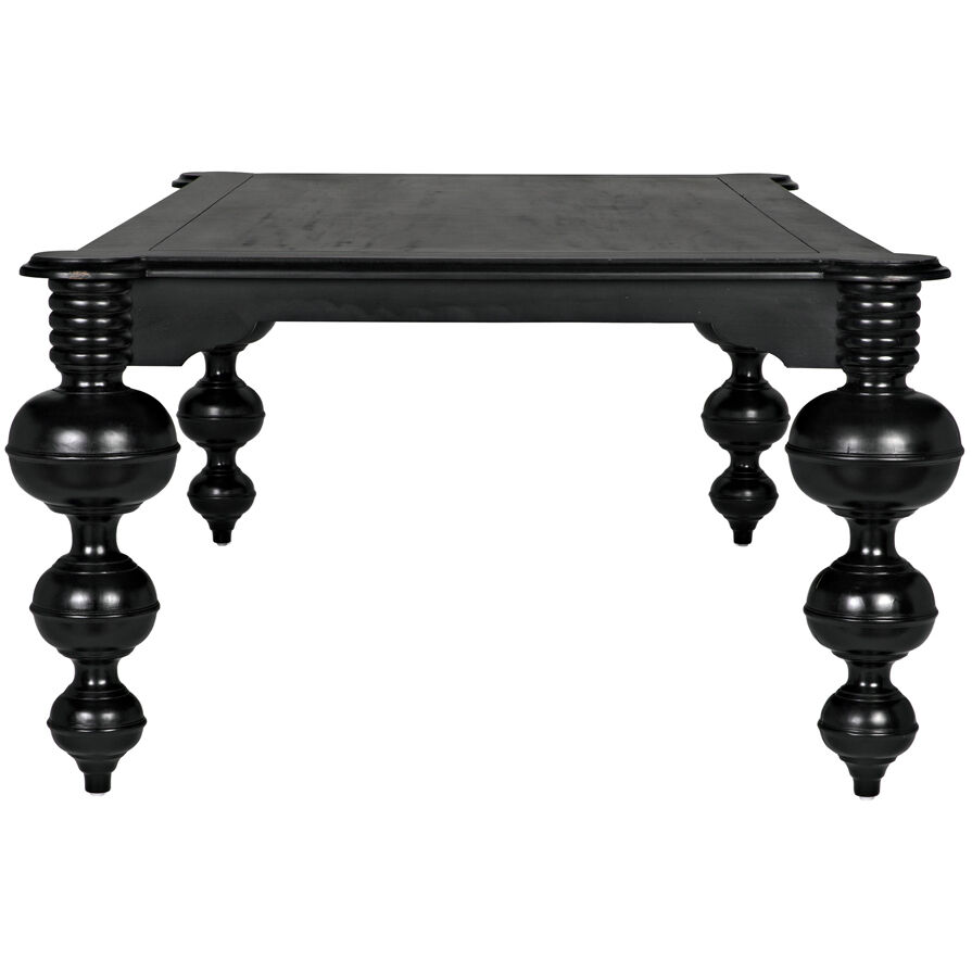 Claudio 99 X 54 inch Hand Rubbed Black Dining Table