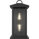 Neil 2 Light 21 inch Black Outdoor Wall Sconce
