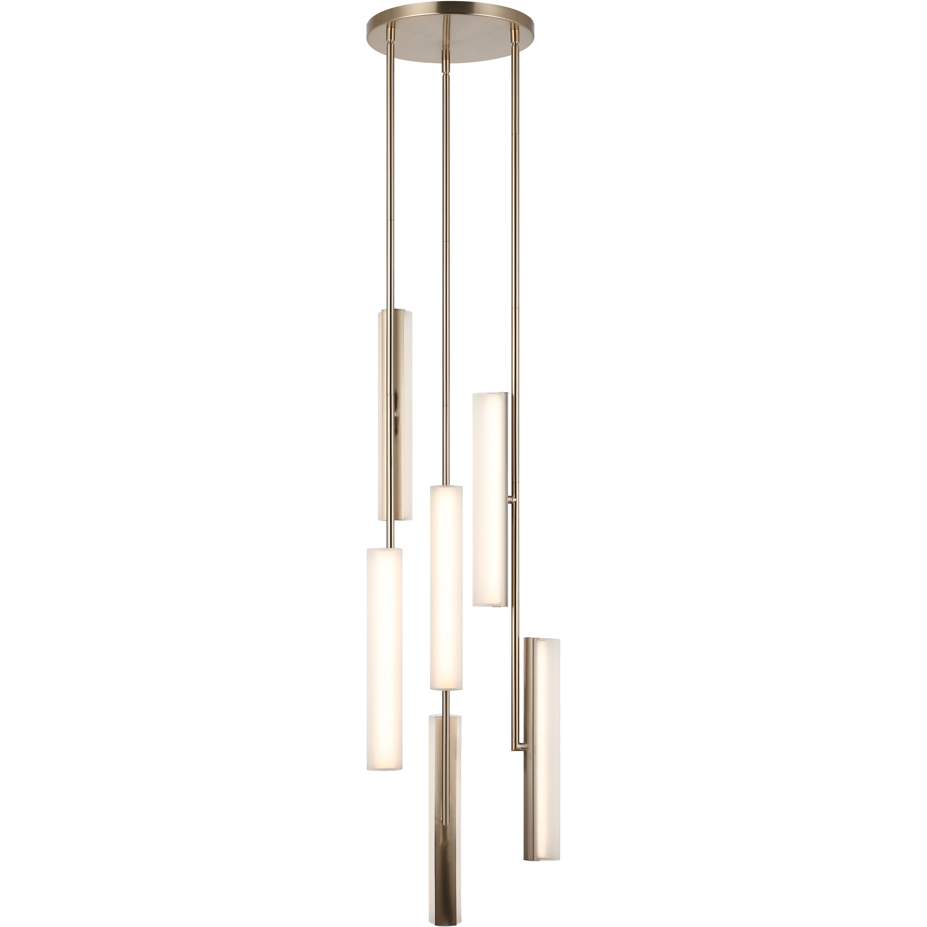 Axis LED 15.88 inch Champagne Gold Pendant Ceiling Light