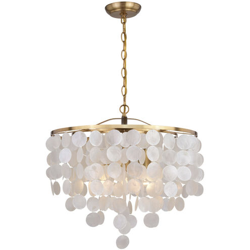 Elsa LED 19.75 inch Natural Brass Pendant Ceiling Light
