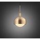 Forked LED 13.39 inch Brass Pendant Ceiling Light