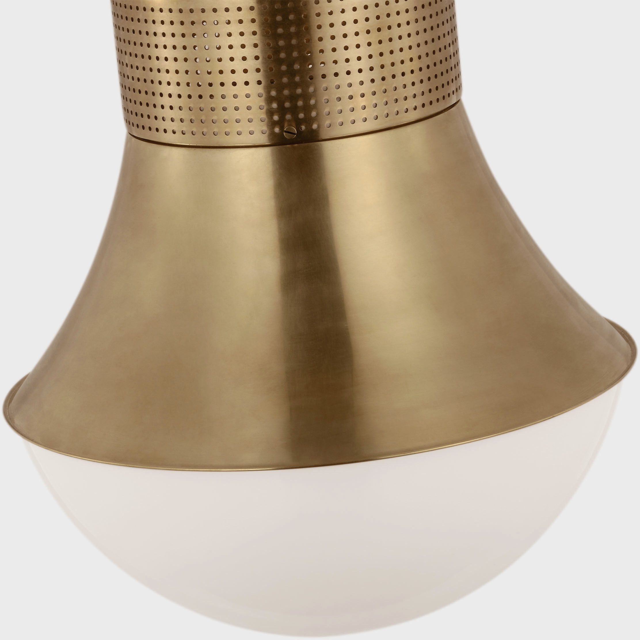Kelly Wearstler Precision LED 17 inch Antique-Burnished Brass Flush Mount Ceiling Light