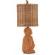King Louie 25 inch 75 watt Terracotta Table Lamp Portable Light