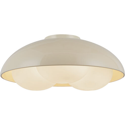 Alora Mood Robyn 3 Light 16 inch Pearl White Flush Mount Ceiling Light