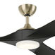 Mylo 60 inch Champagne Bronze with Jet Black Blades Ceiling Fan