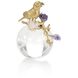 Parrot and Amethyst II 7.5 X 6 inch Sculpture