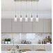 Ballston Hadley 5 Light 36 inch Brushed Satin Nickel Linear Pendant Ceiling Light