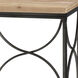 Billings 43 X 14 inch Natural with Black Console Table