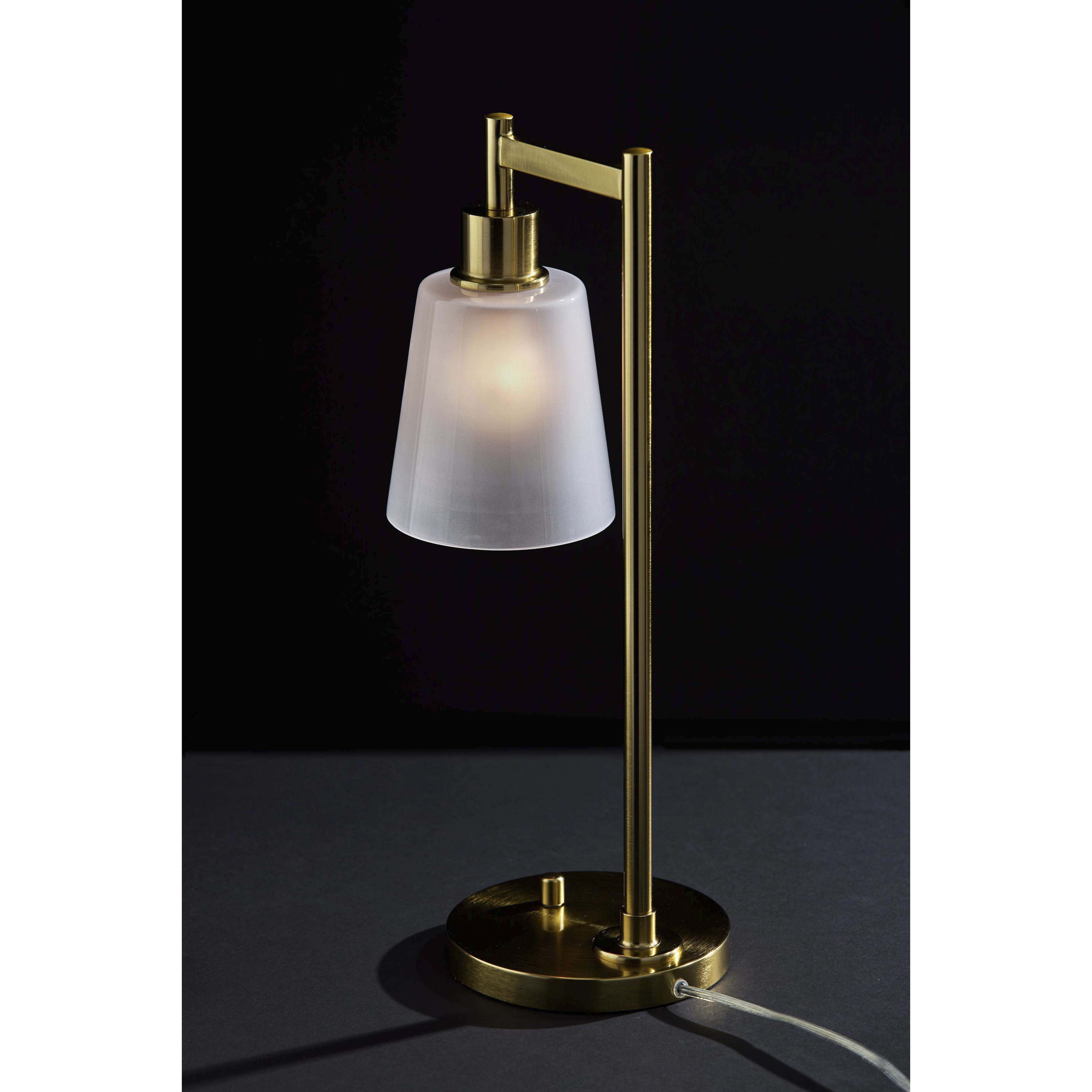Gio 22 inch 40.00 watt Painted Brass Desk Lamp Portable Light