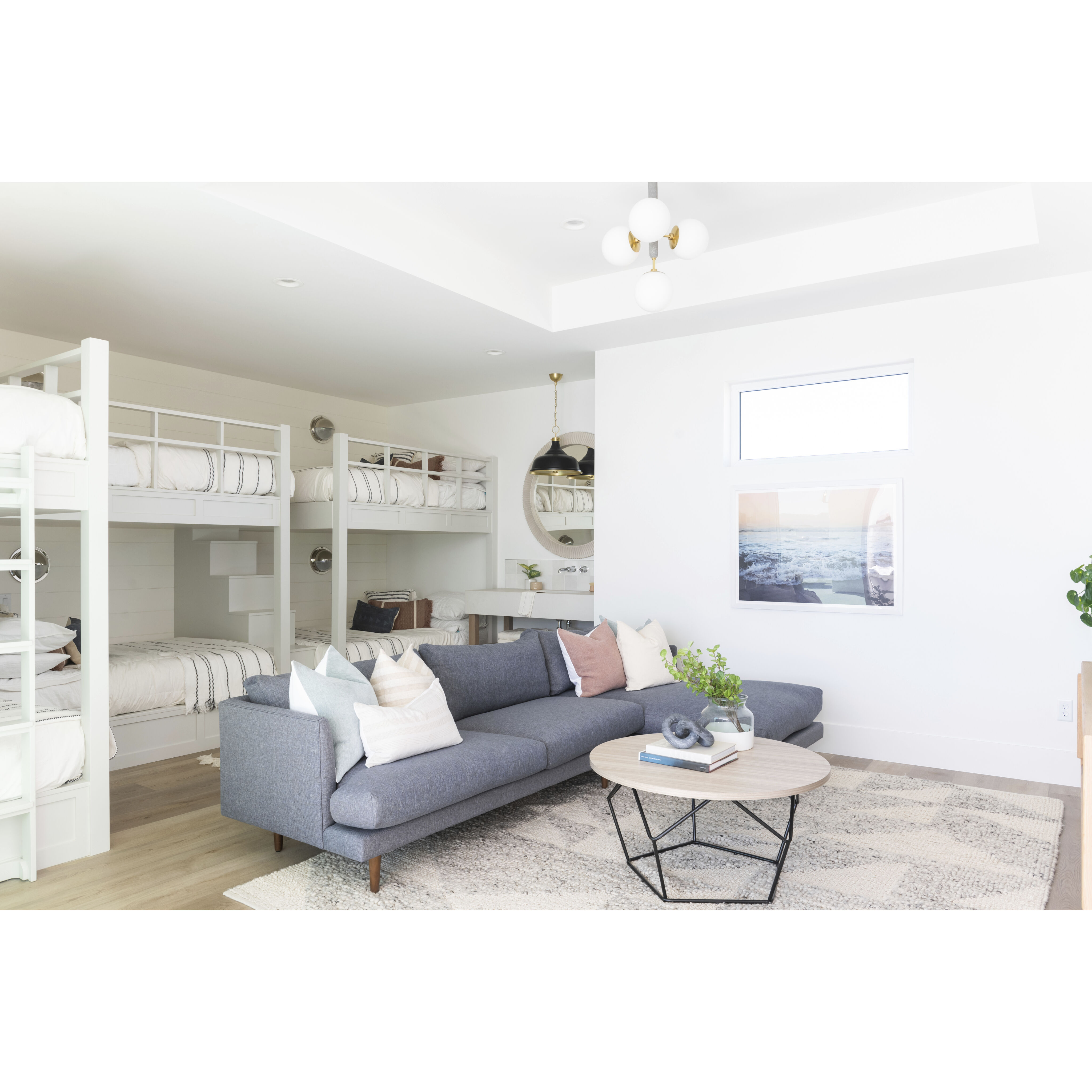 Brielle 4 Light 21 inch Aged Brass Pendant Ceiling Light