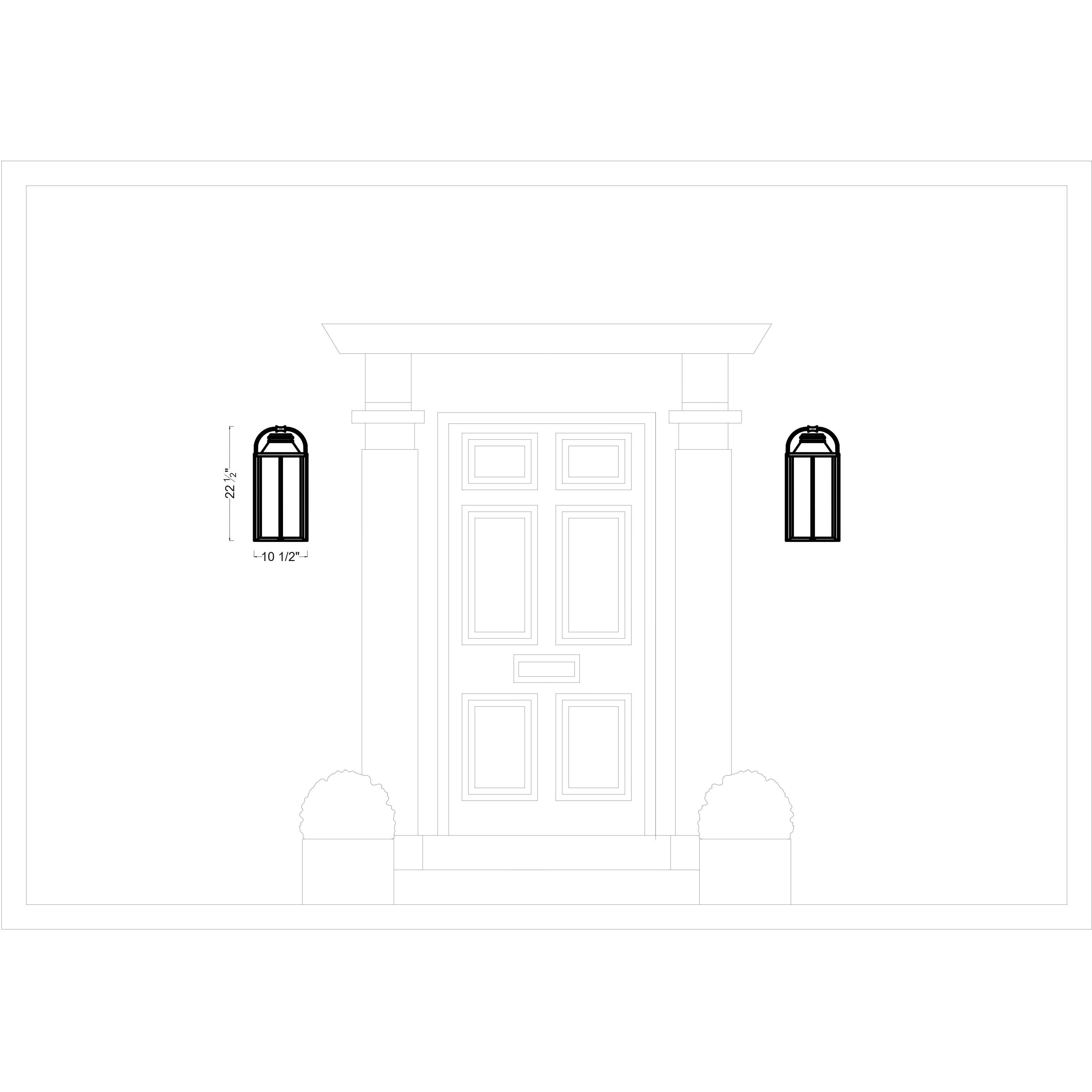 Sean Lavin Wellsworth 3 Light 22.5 inch Textured Black Outdoor Wall Lantern