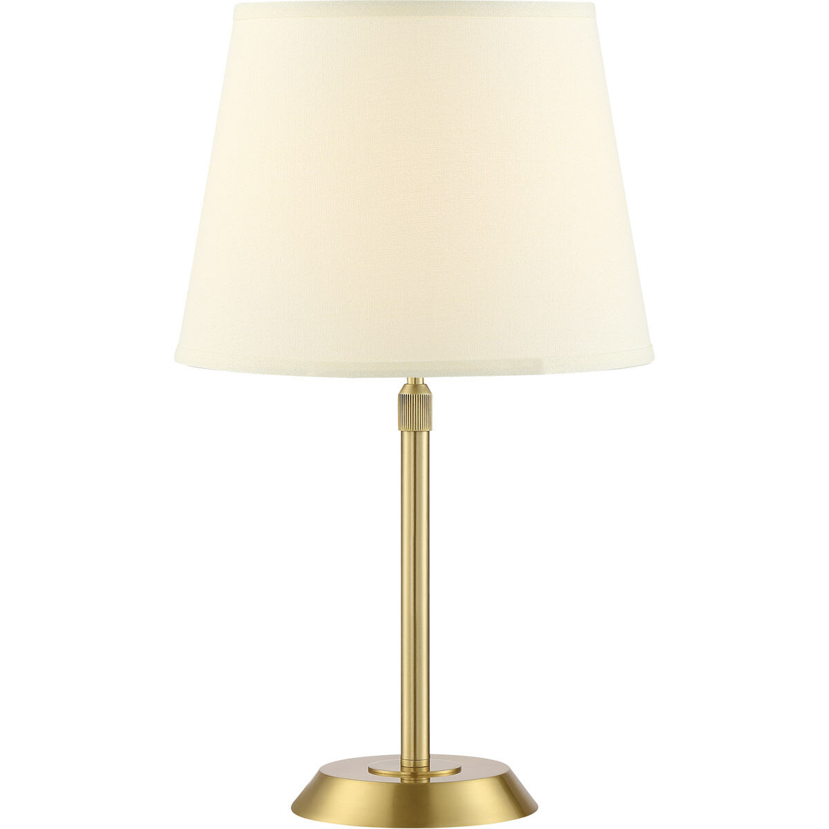Attendorn 6 inch 100 watt Satin Brass Table Lamp Portable Light
