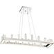 Elina LED 35 inch Chrome Chandelier Ceiling Light