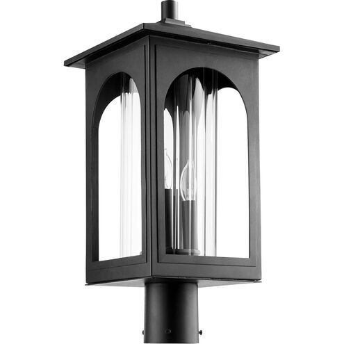 Harbor 3 Light 21 inch Noir Outdoor Post Lantern