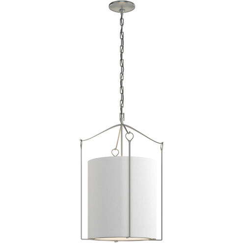 Bow 3 Light 19.3 inch Vintage Platinum Pendant Ceiling Light in Natural Anna, Tall