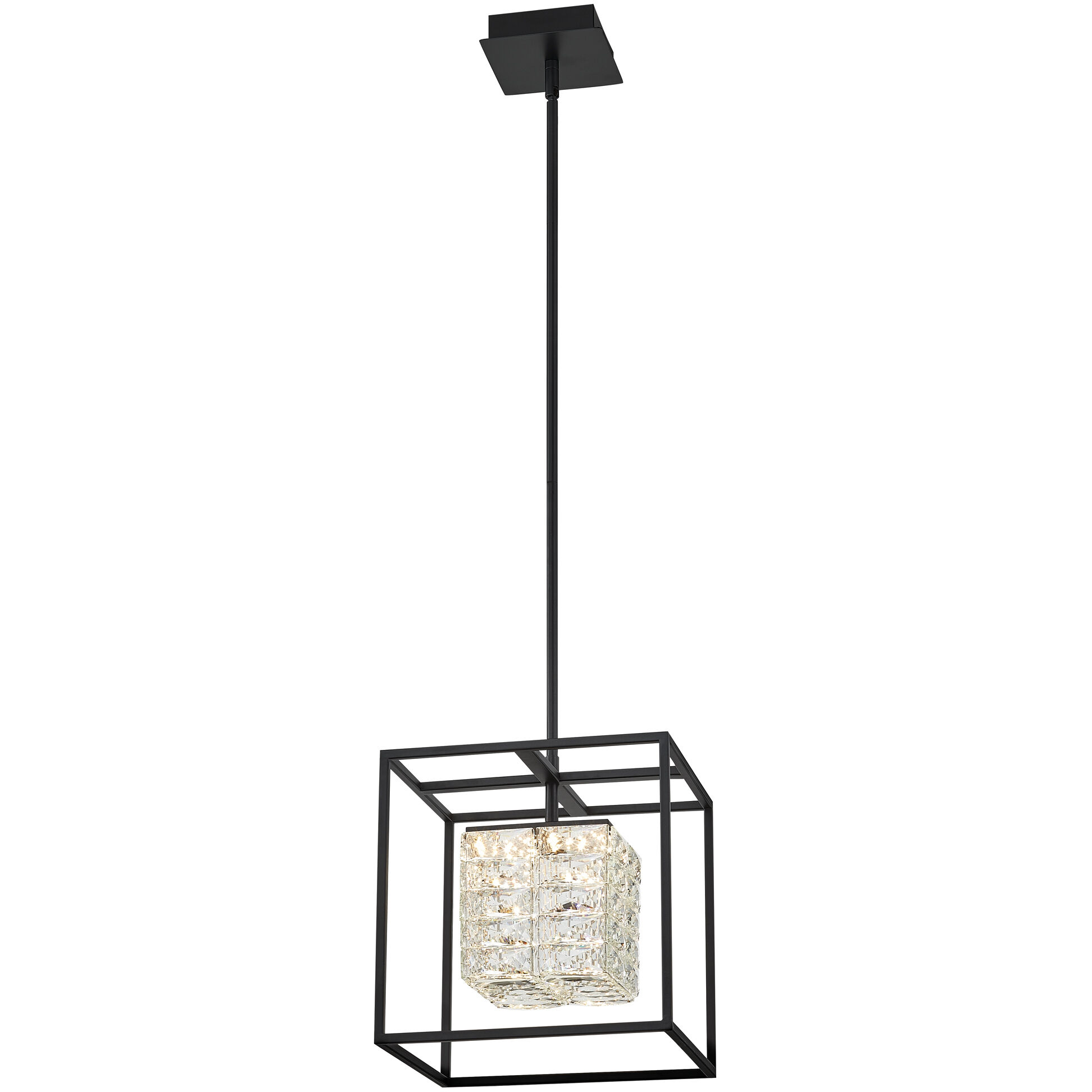 Dazzle LED 12 inch Matte Black Pendant Ceiling Light