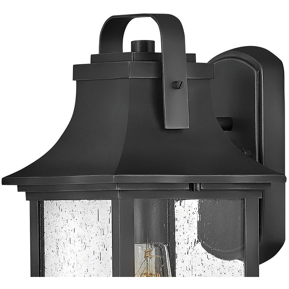 Grant Outdoor Wall Mount Lantern in Textured Black