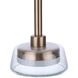 Centric LED 7 inch Satin Brass Pendant Ceiling Light