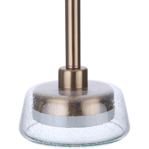 Centric LED 7 inch Satin Brass Pendant Ceiling Light