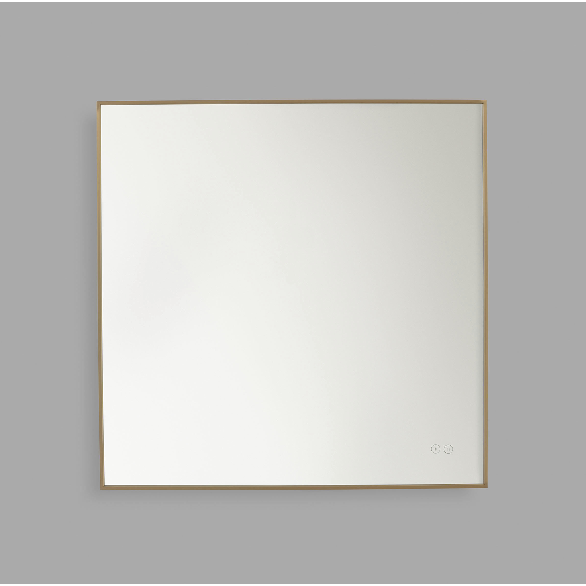 Cadre 30 X 30 inch Satin Brass Backlit Wall Mirror