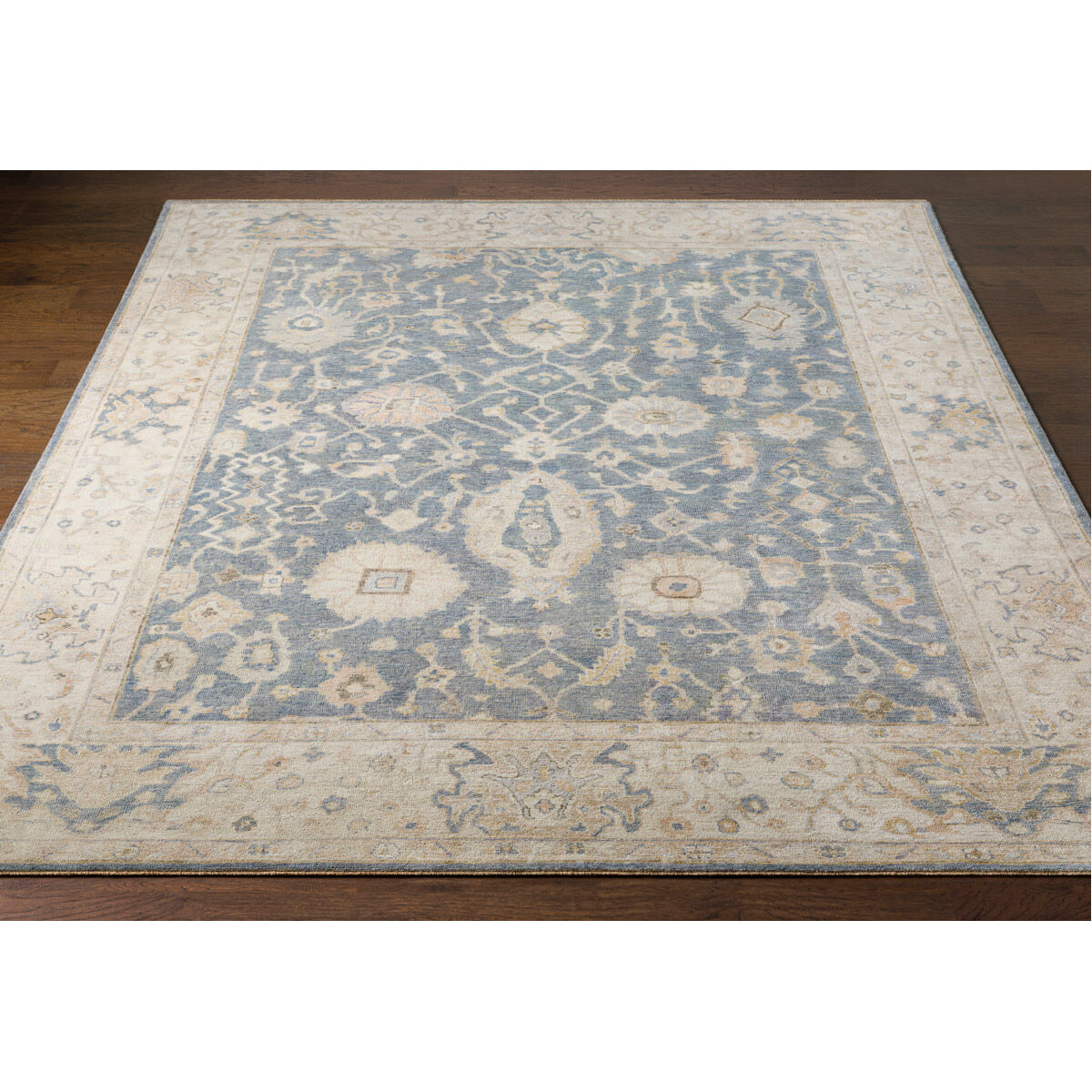 Normandy 108 X 72 inch Charcoal Rug in 6 X 9, Rectangle