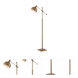 Cupola 57.5 inch 23 watt Brushed Brass Floor Lamp Portable Light