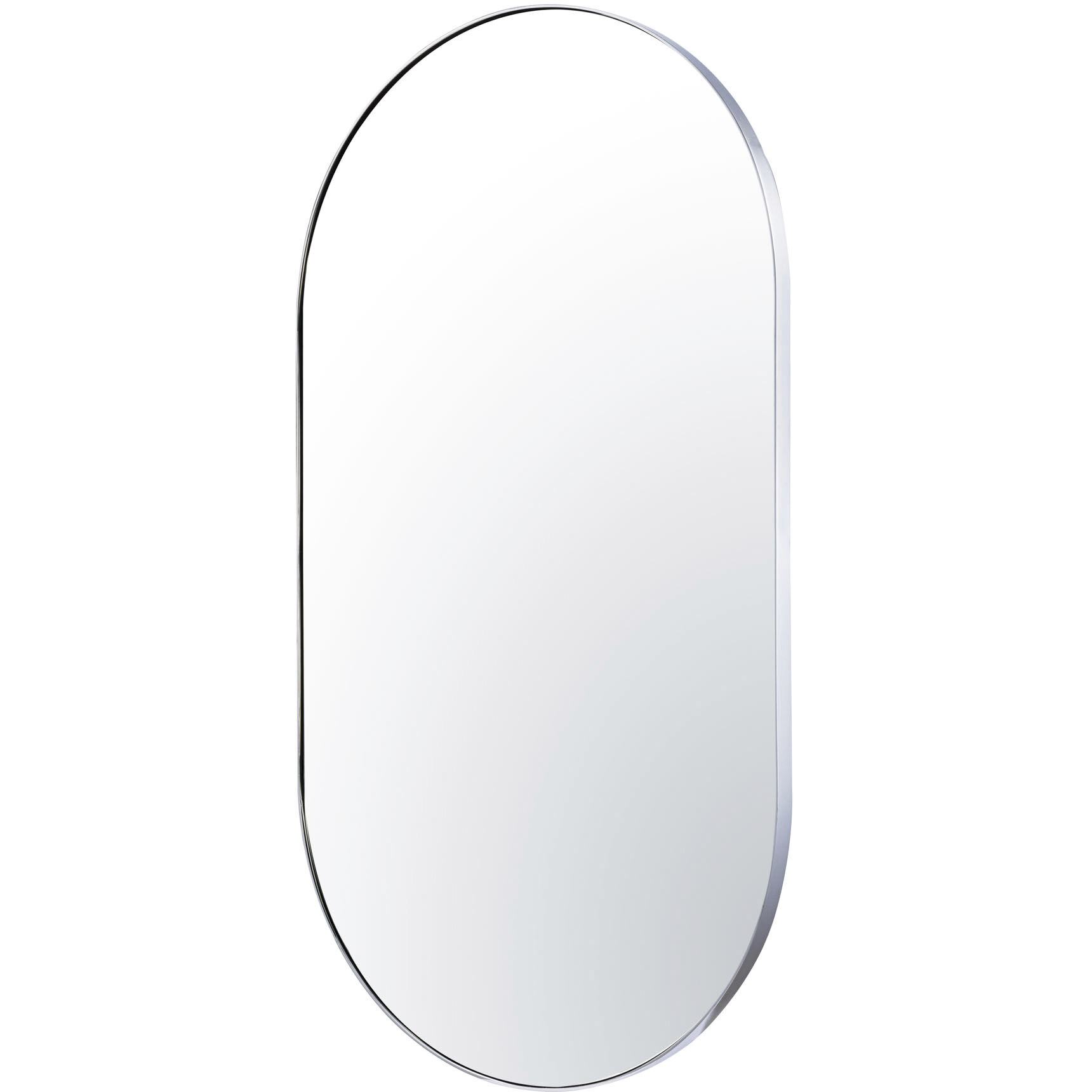 Capsule 40 X 22 inch Chrome Wall Mirror in Painted Chrome