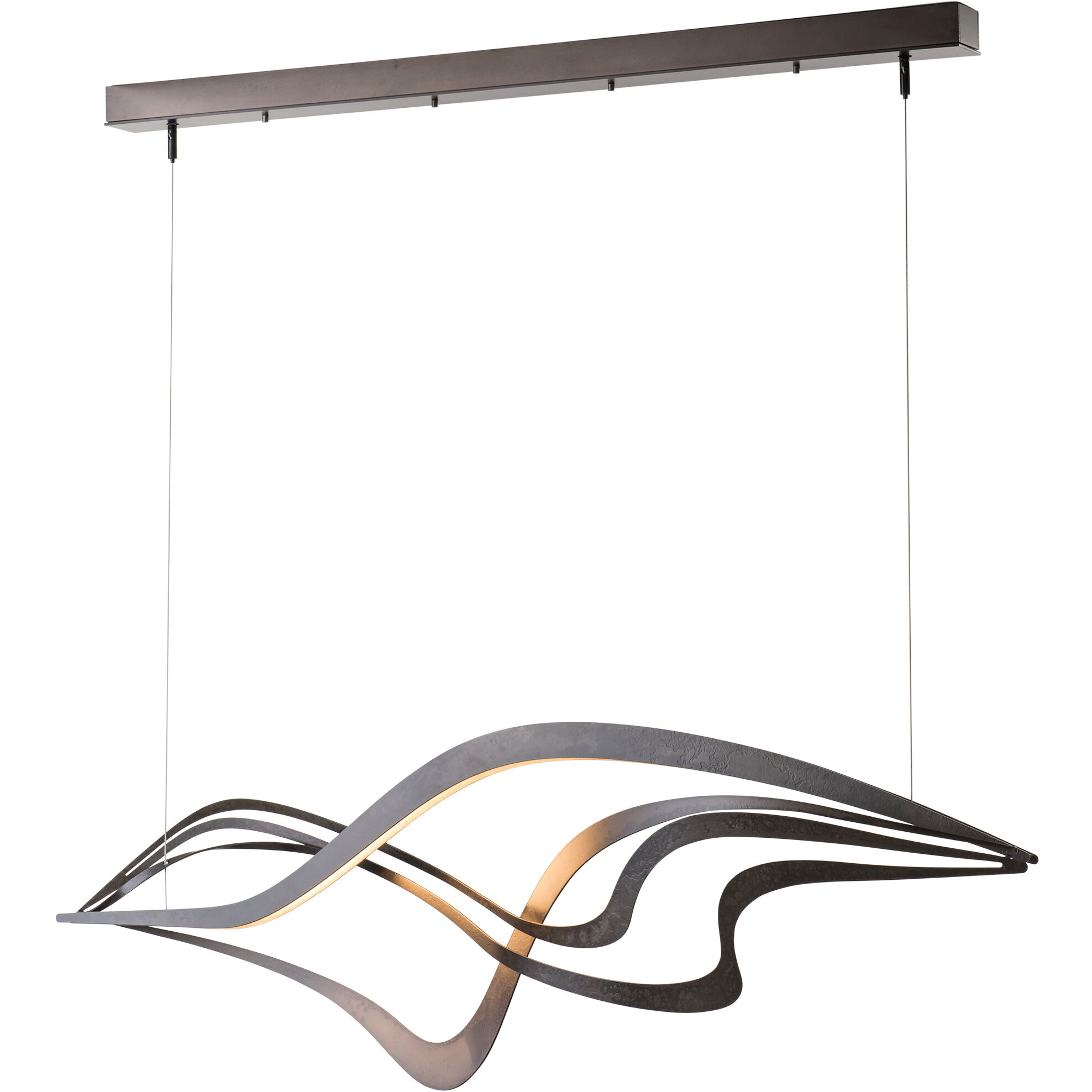 Crossing Waves LED 9.1 inch Dark Smoke Pendant Ceiling Light