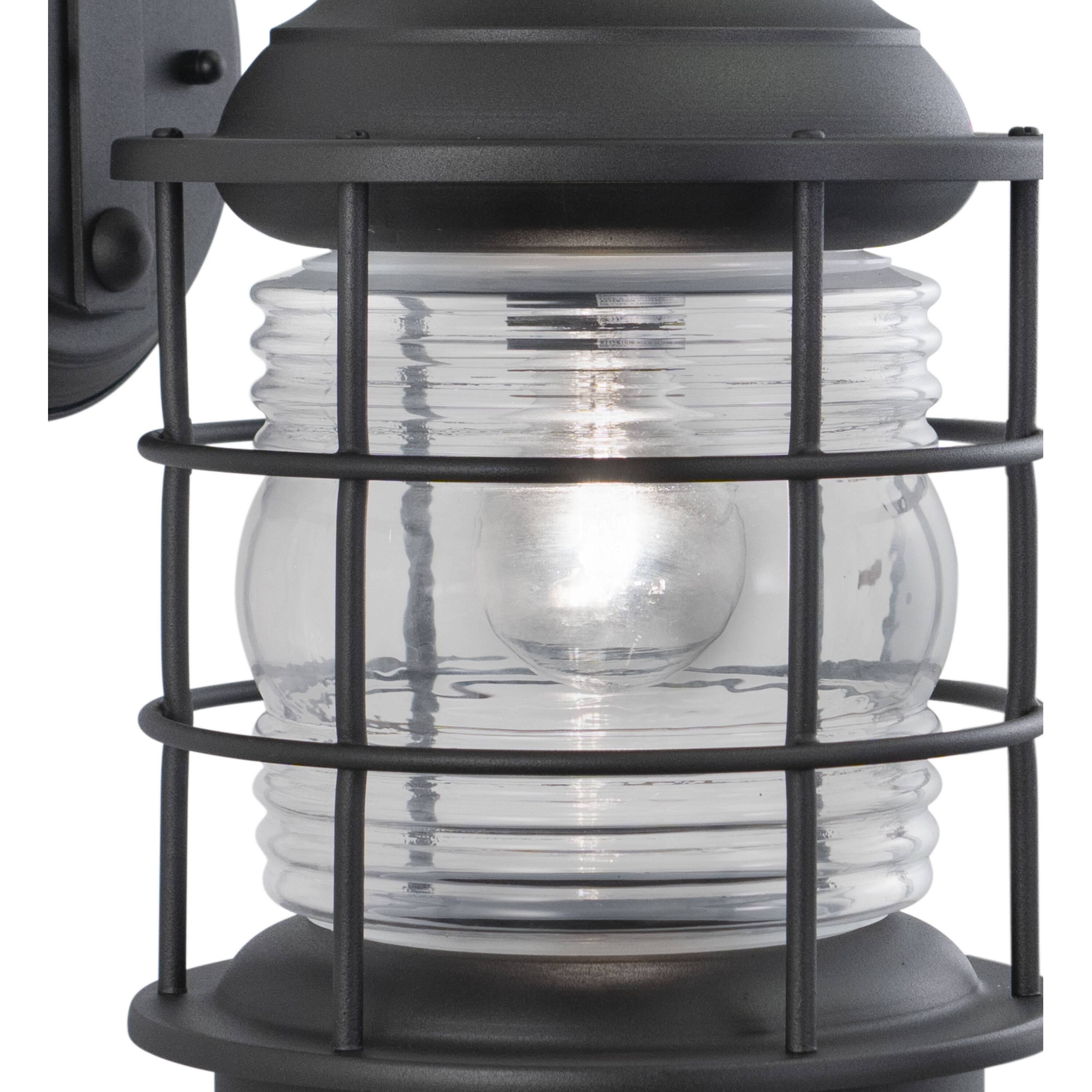 Hyannis LED 18 inch Textured Black Outdoor Wall