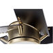 Axis 54 inch Aged Brass with Matte Black Blades Ceiling Fan