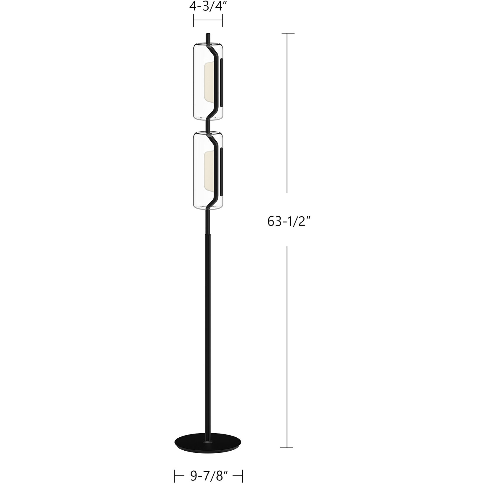 Hilo 63.5 inch 17.00 watt Brushed Gold Floor Lamp Portable Light