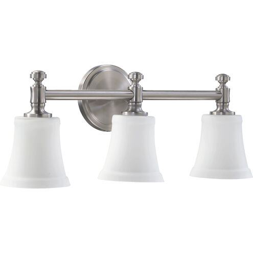 Rossington 3 Light 22 inch Satin Nickel Vanity Light Wall Light